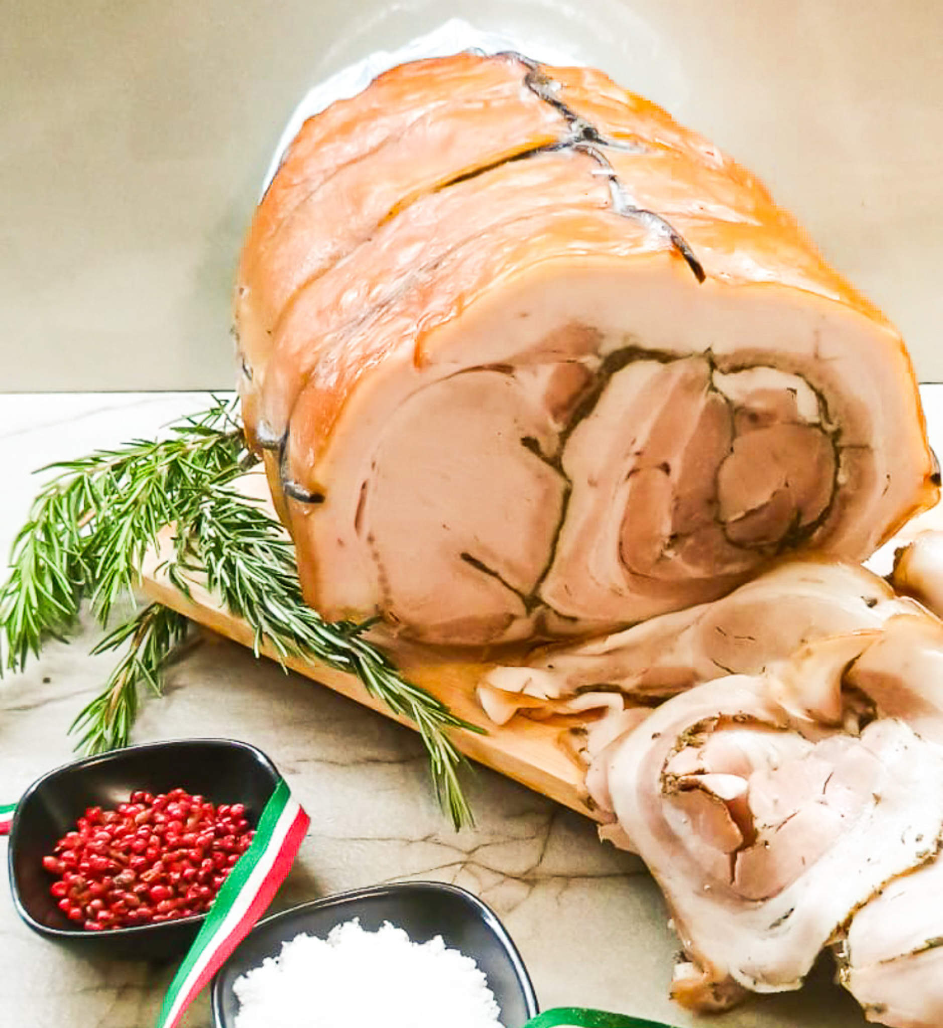 Porchè porchetta al forno artigianale dettaglio